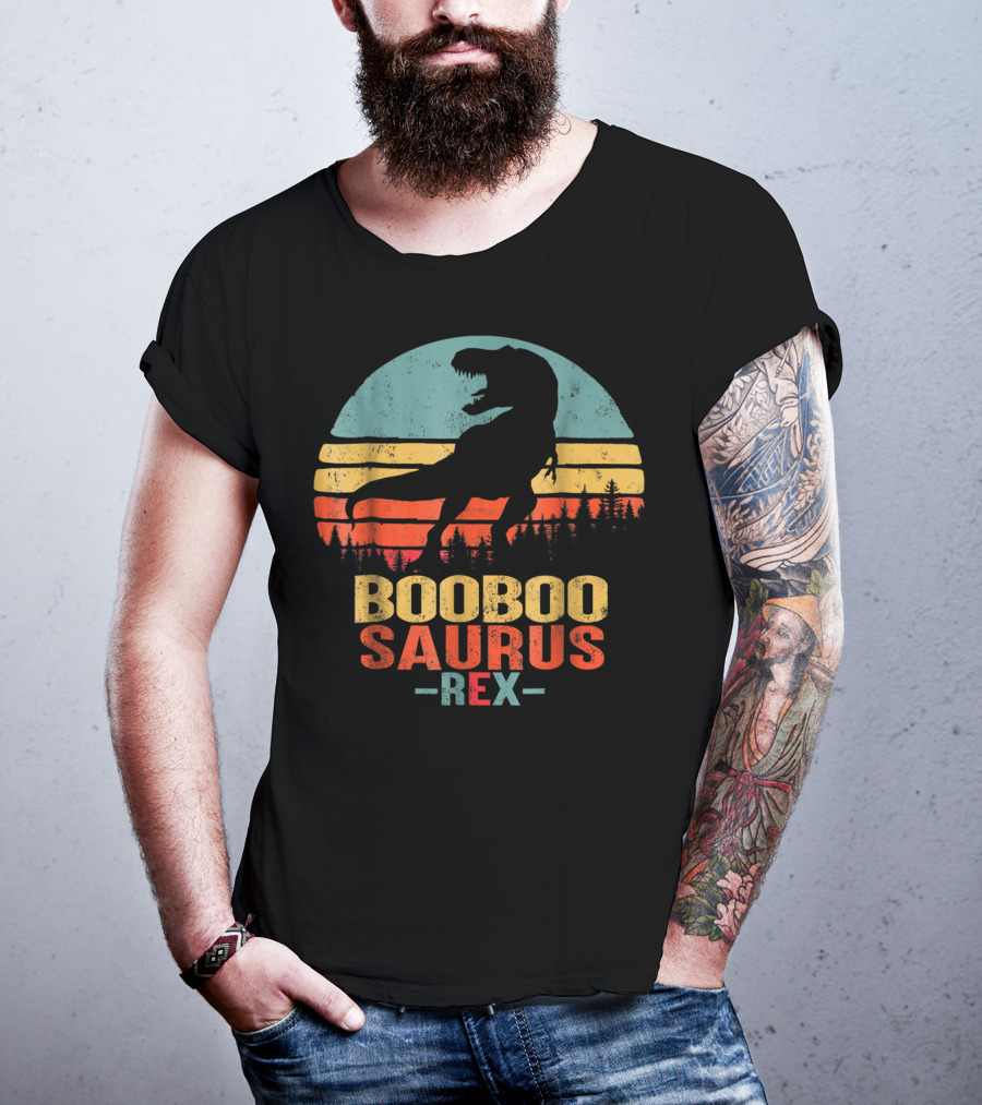 Booboosaurus Saurus Rex Dinosaur Sunset T-Shirt