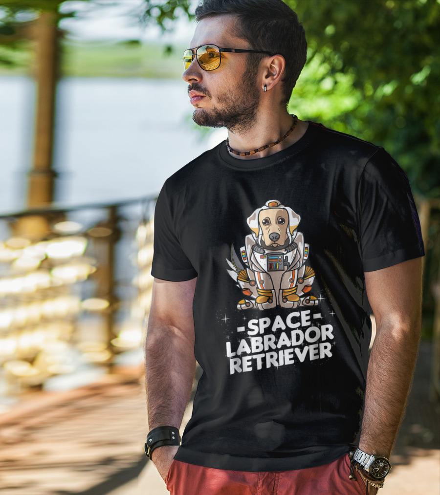 Space Labrador Retriever Astronaut Suit Dog36 T-Shirt