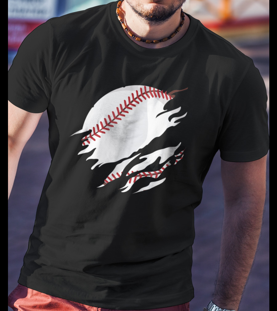 Baseball In Me Basketball Inside Me TSh36 Baseball Tears T-Shirt