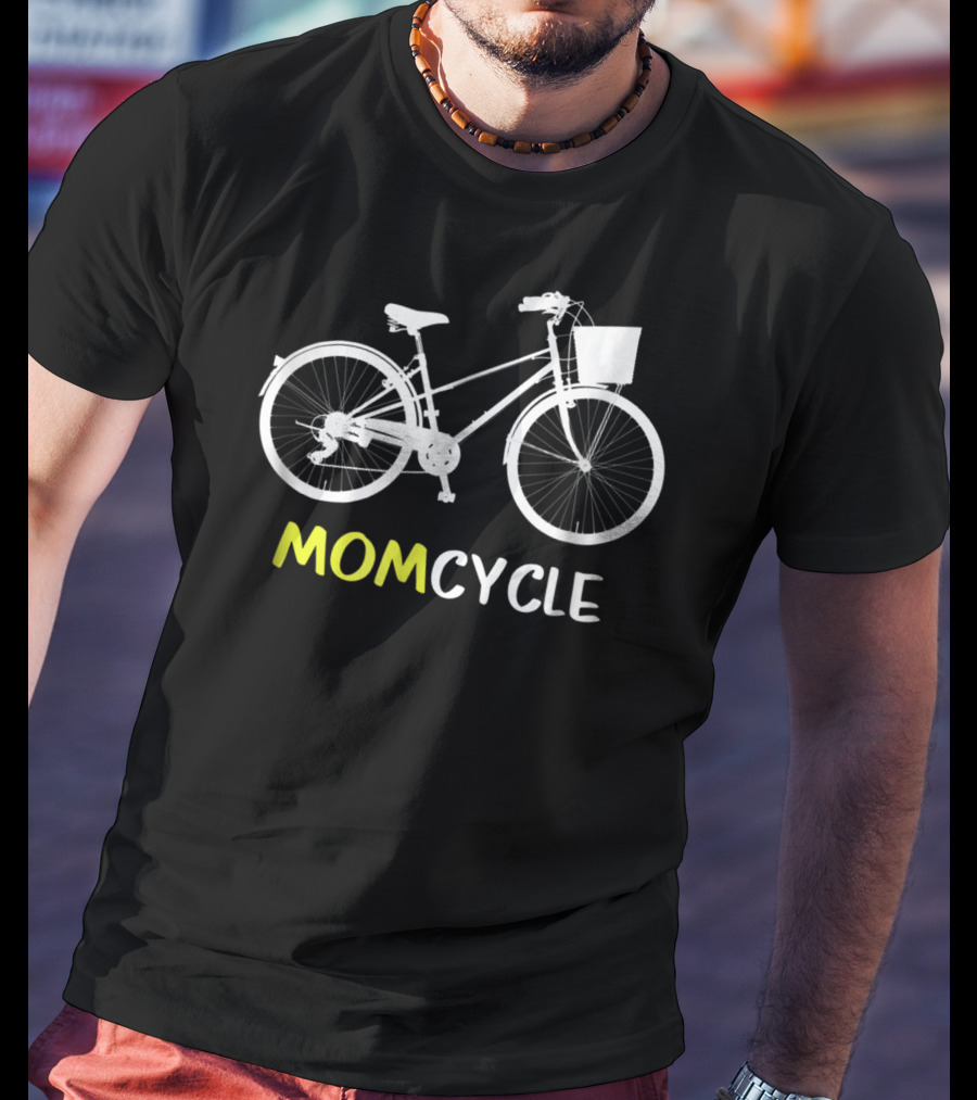 Momcycle Bicycle Matching Cyclist Mother Dad N Kids62 T-Shirt