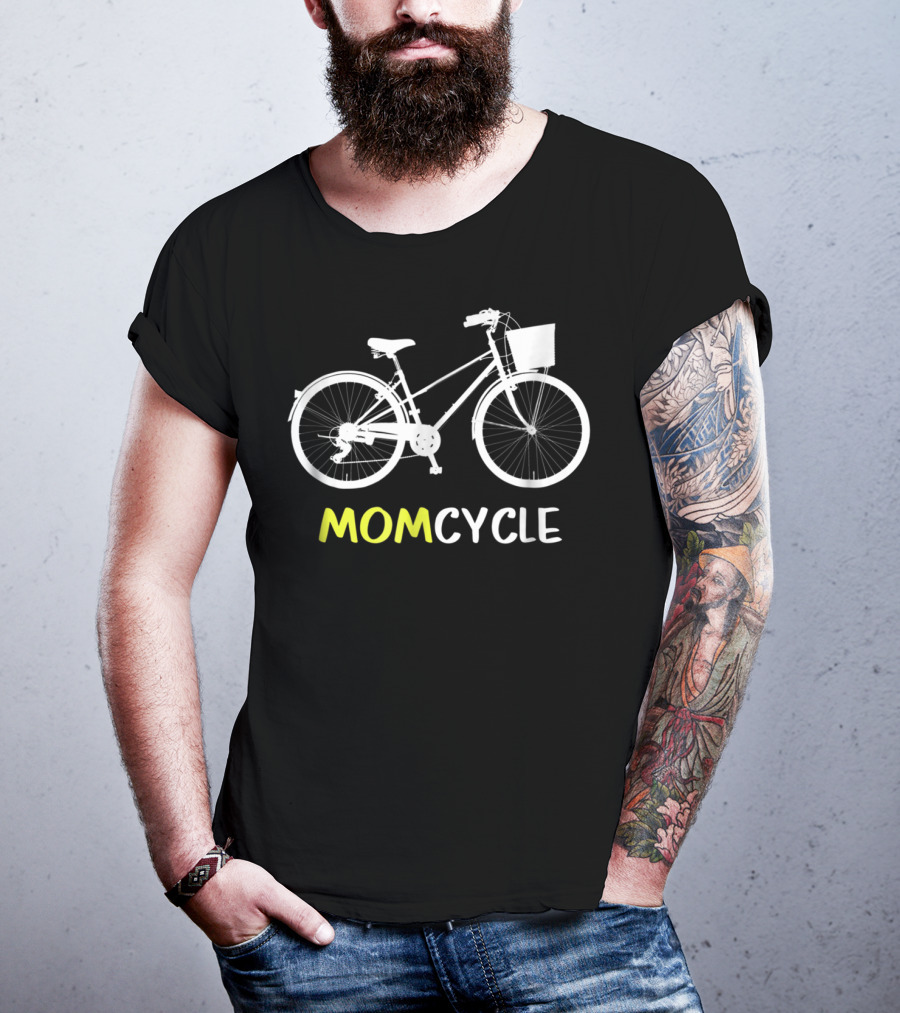 Momcycle Bicycle Matching Cyclist Mother Dad N Kids62 T-Shirt