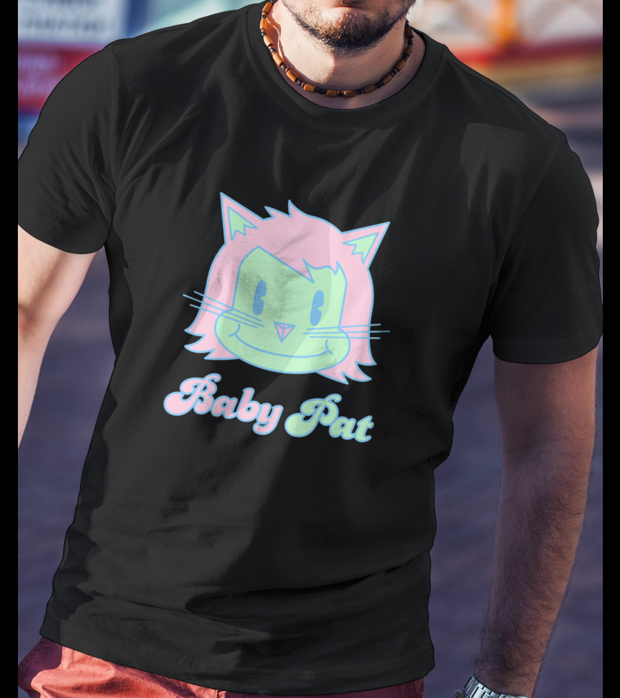 Baby Pat 729803 Pastel Cat Face T-Shirt