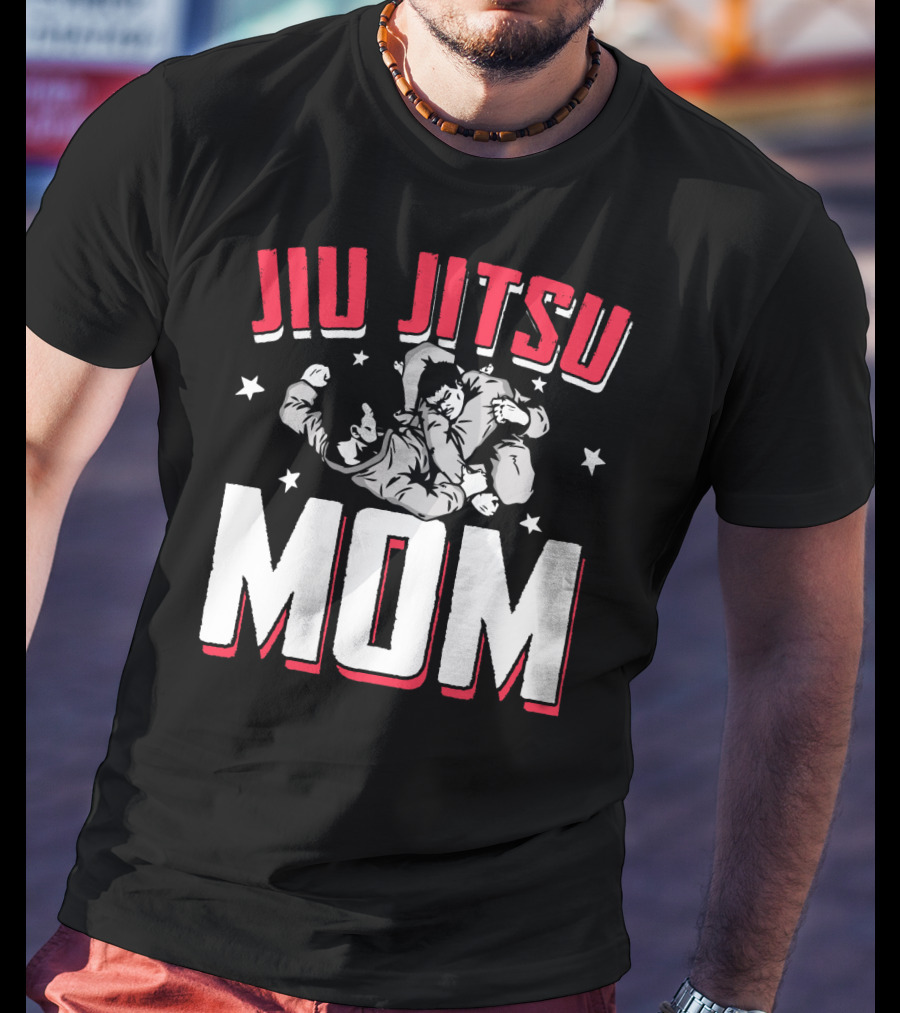 Jiu Jitsu Mom Stars Martial Arts Player T-Shirt