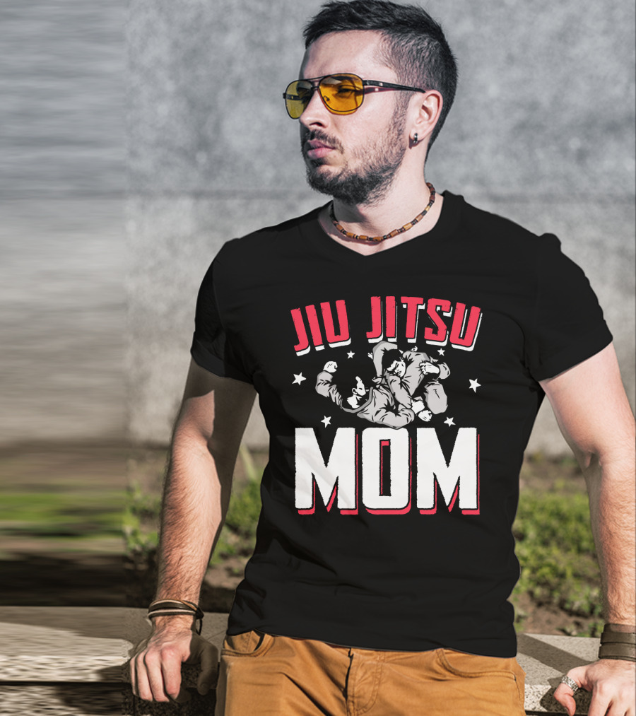 Jiu Jitsu Mom Stars Martial Arts Player T-Shirt
