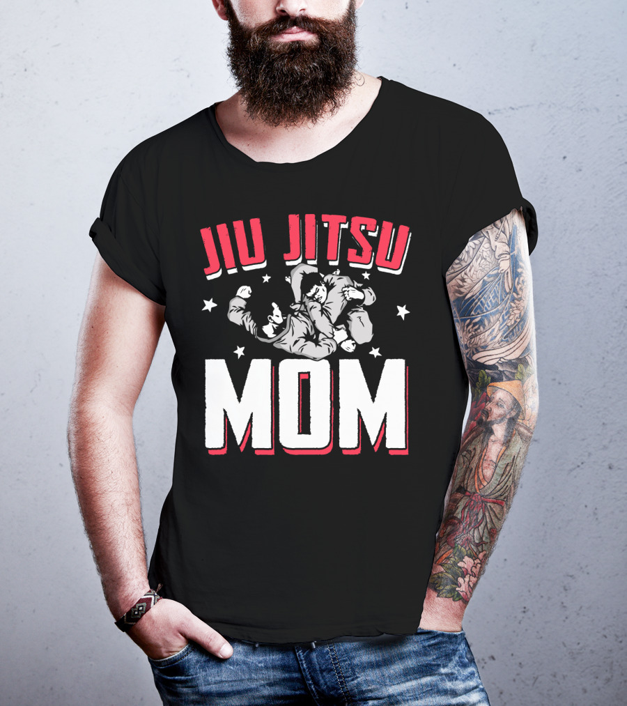 Jiu Jitsu Mom Stars Martial Arts Player T-Shirt