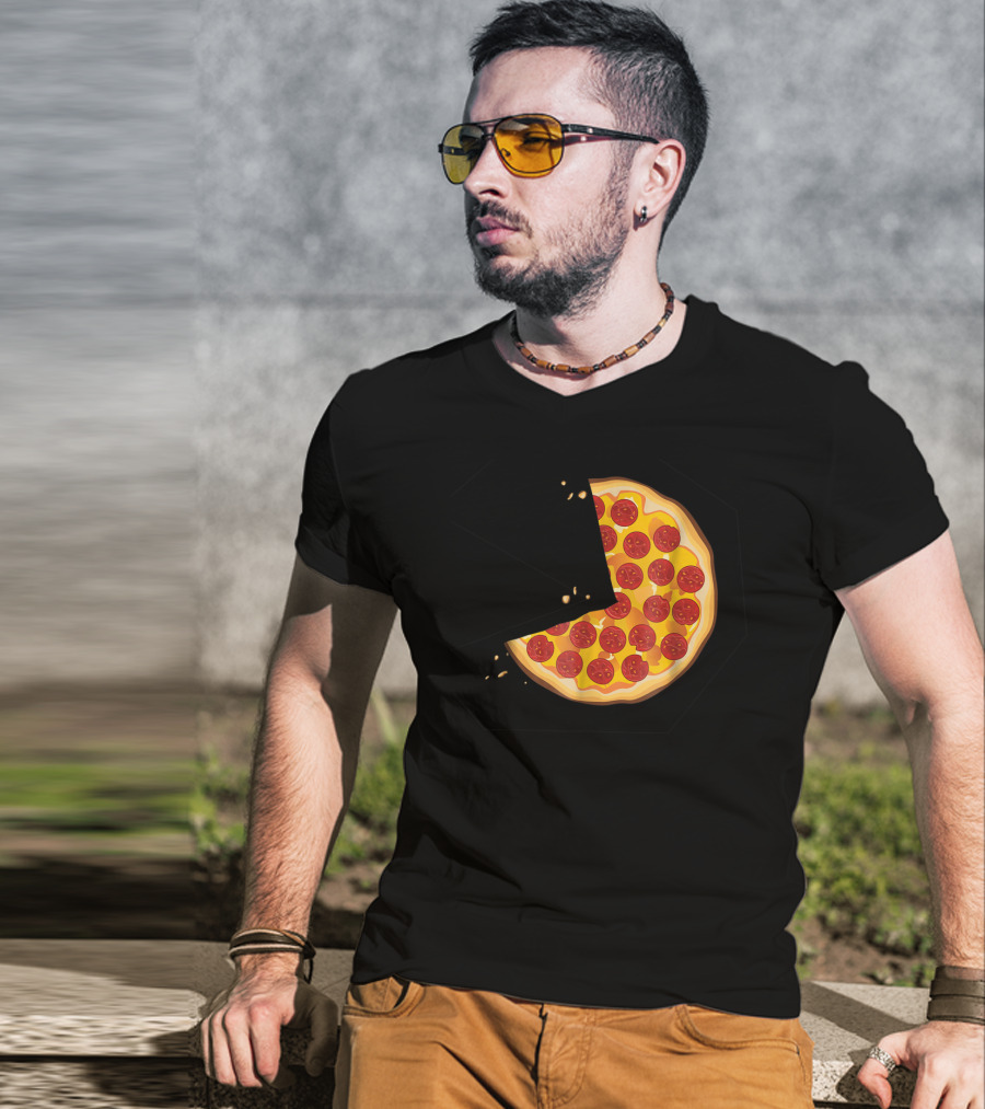 Matching Pizza Slice With 2 Kids Babies Twins Funny81 T-Shirt