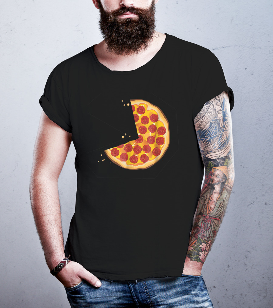 Matching Pizza Slice With 2 Kids Babies Twins Funny81 T-Shirt