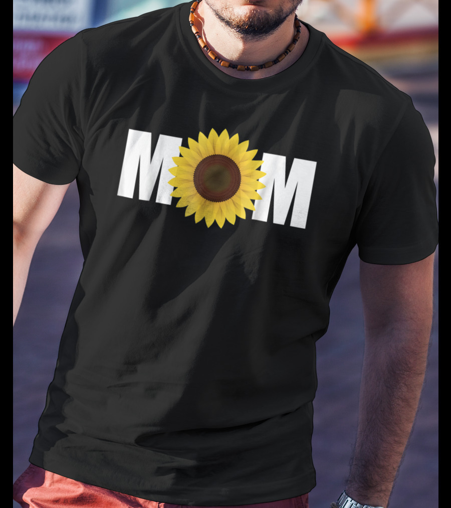 MOM Sunflower Floral T-Shirt