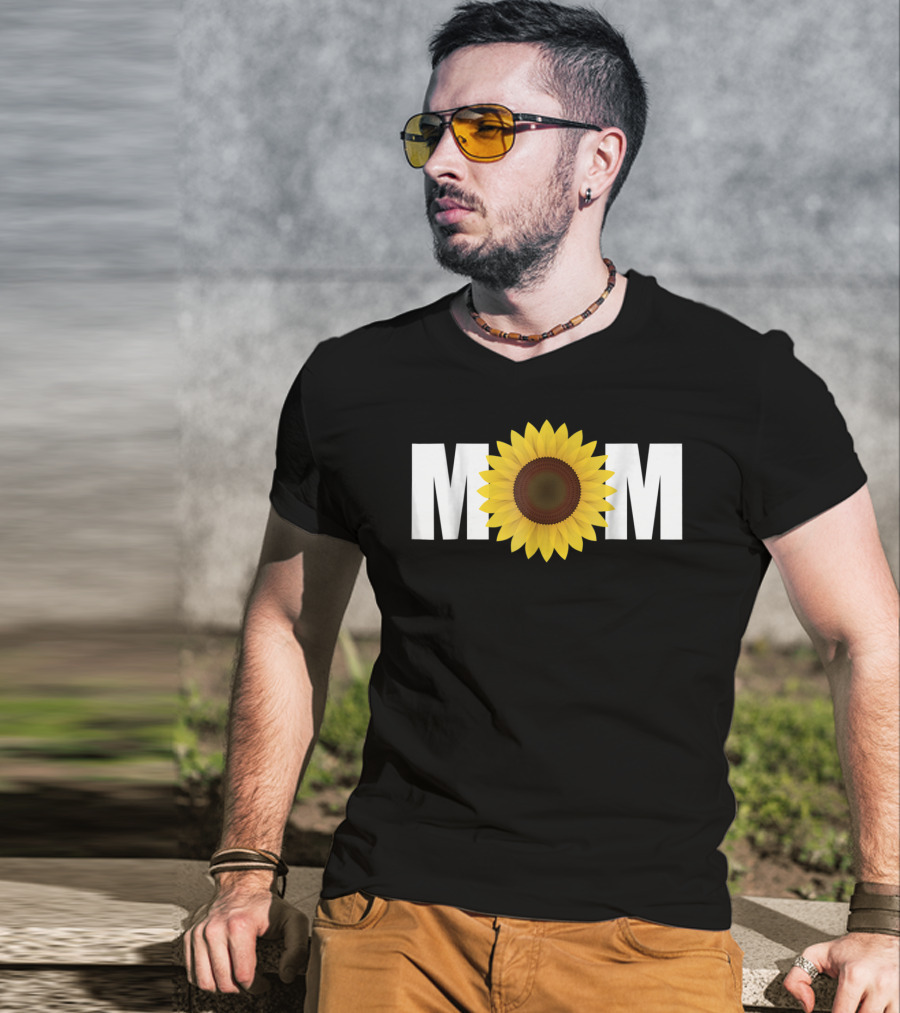 MOM Sunflower Floral T-Shirt