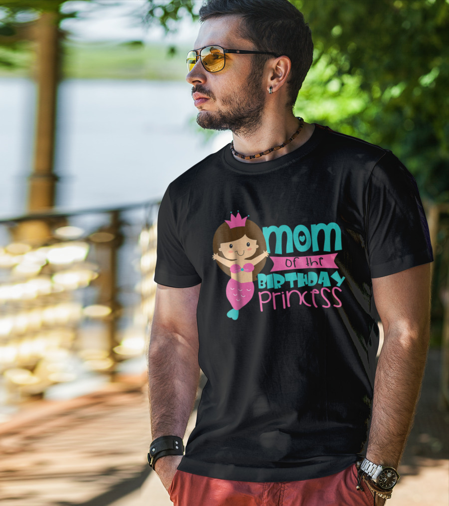 Mom Of The Birthday Princess Mermaid T-Shirt