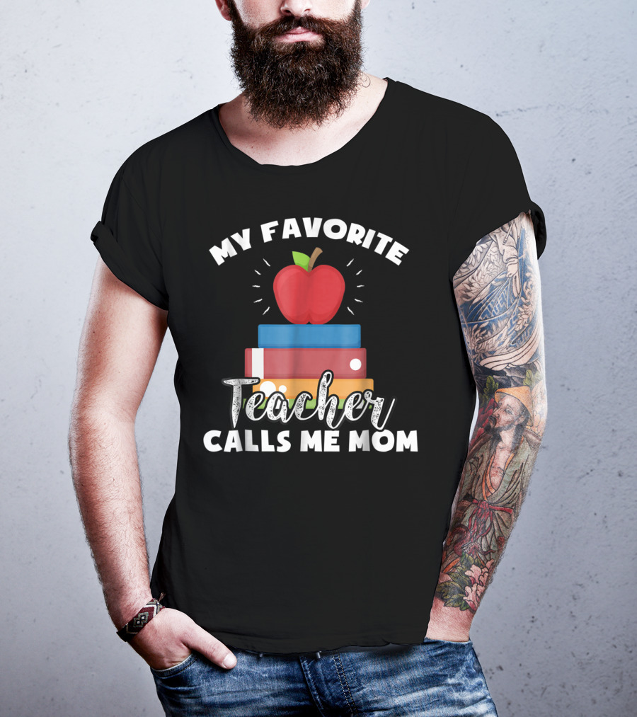 My Favorite Teacher Calls Me Mom Apple Books Vintage Teacher T-Shirt