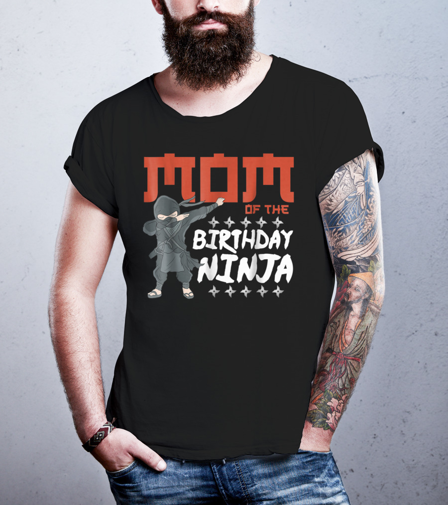 MOM Of The Birthday Ninja Party Wear22 T-Shirt