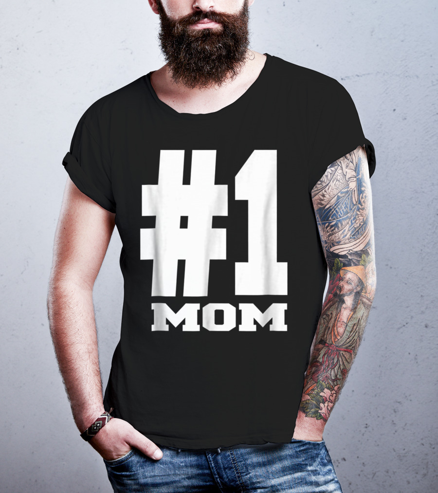 1 Mom Tees Number One Mom Fancy S68 T-Shirt