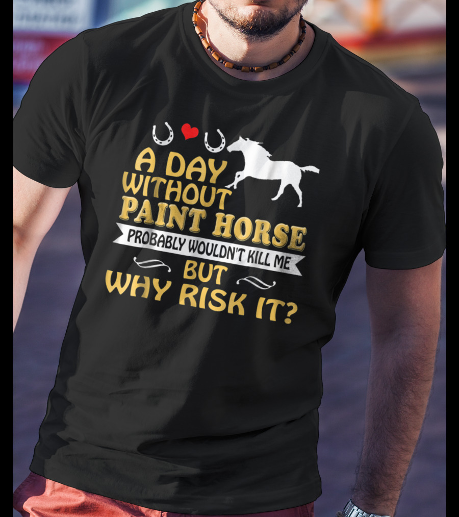 A Day Without Paint Horse Probably Wouldn't Kill Me But Why Risk It T-Shirt