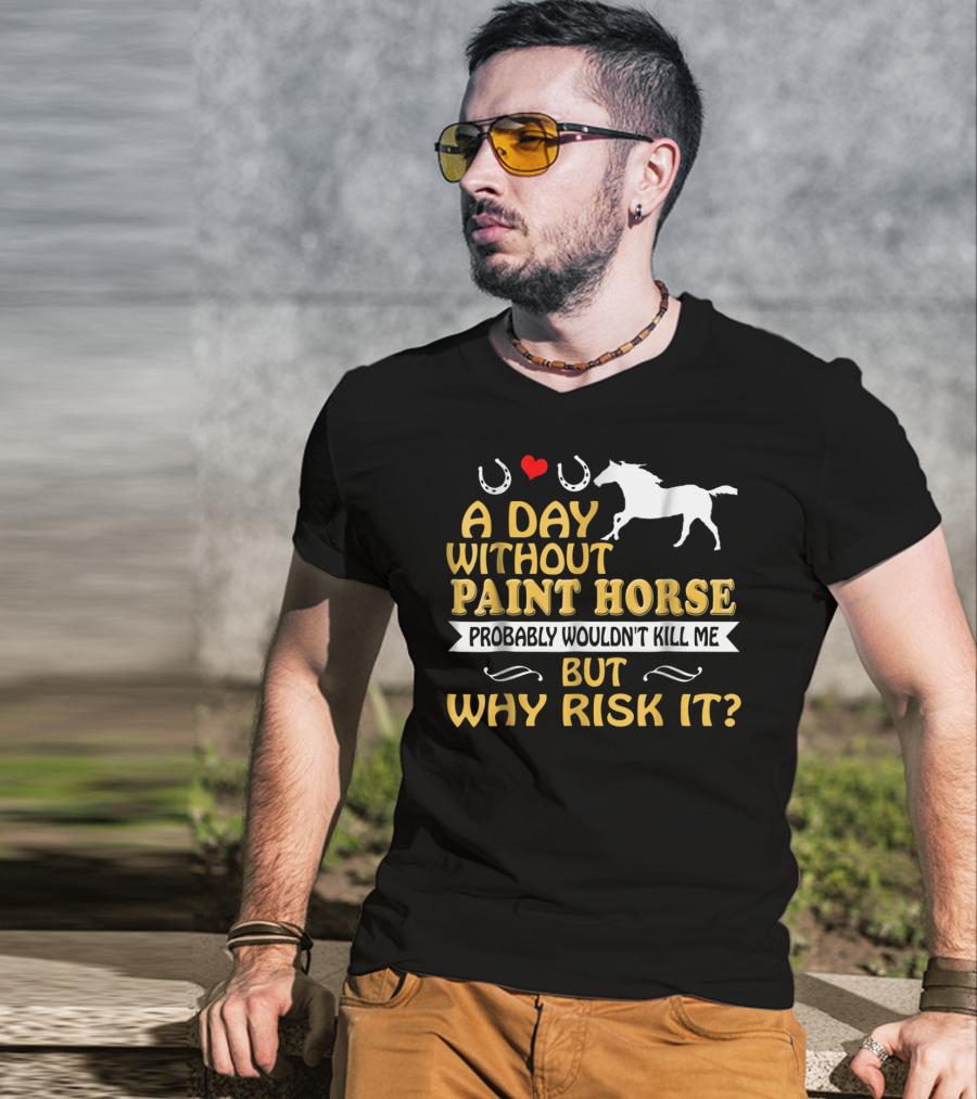 A Day Without Paint Horse Probably Wouldn't Kill Me But Why Risk It T-Shirt