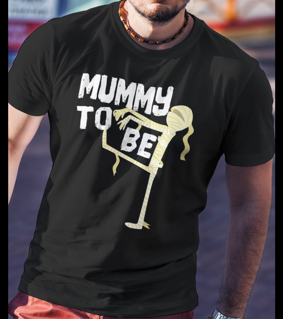 Mummy To Be Pregnancy Halloween First Time Mom Reveal Baby Shower60 T-Shirt