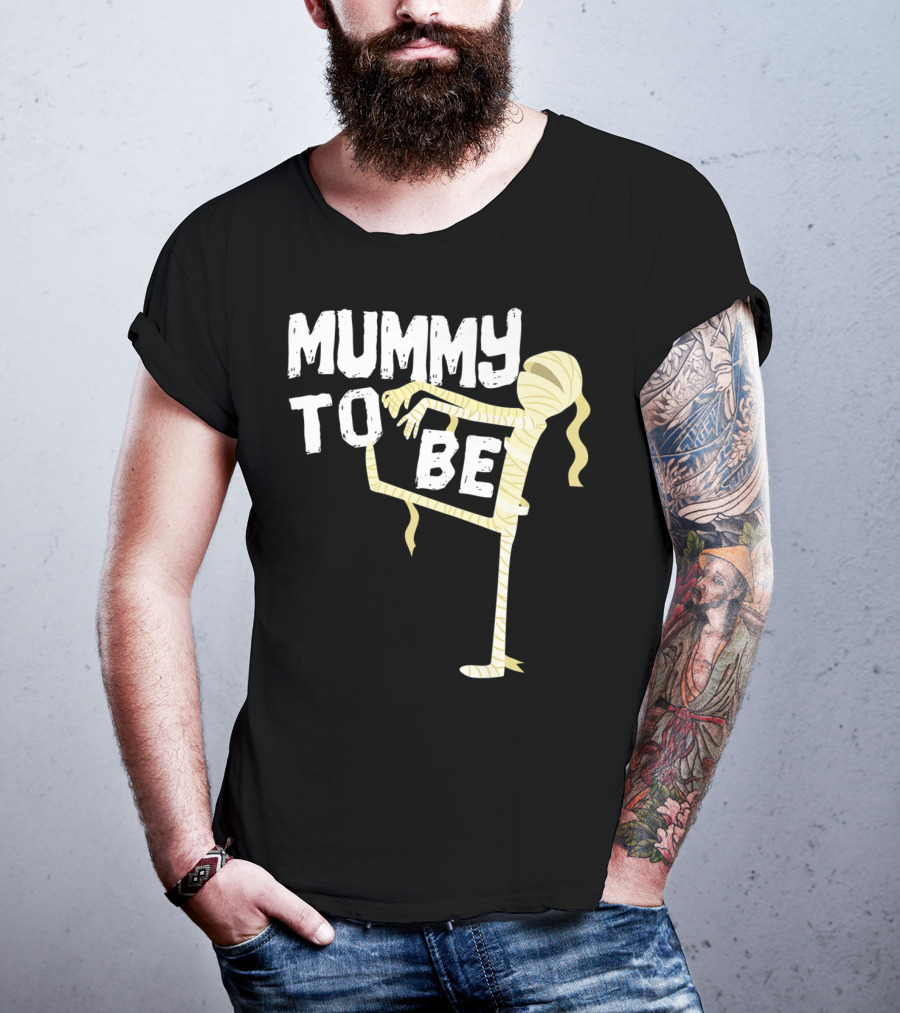 Mummy To Be Pregnancy Halloween First Time Mom Reveal Baby Shower60 T-Shirt