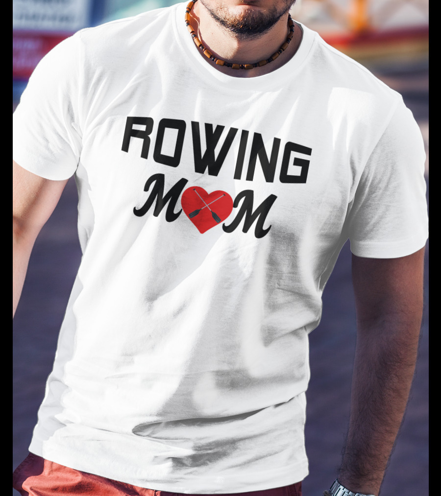 Rowing Mom Heart Oars T-Shirt