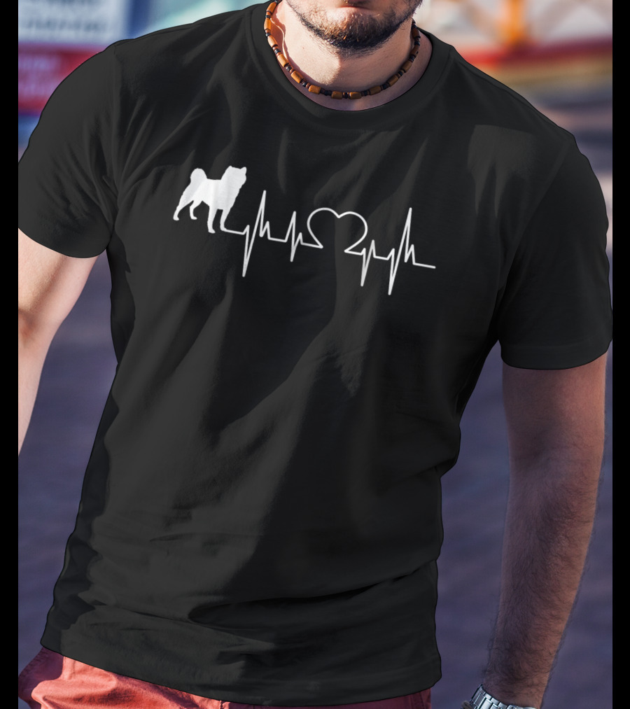 Shiba Inu Heartbeat 18 T-Shirt