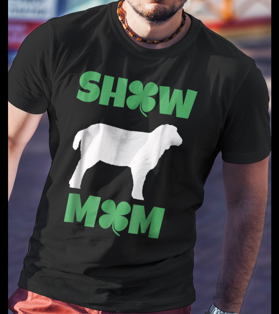 SHOW MOM Shamrock Sheep T-Shirt