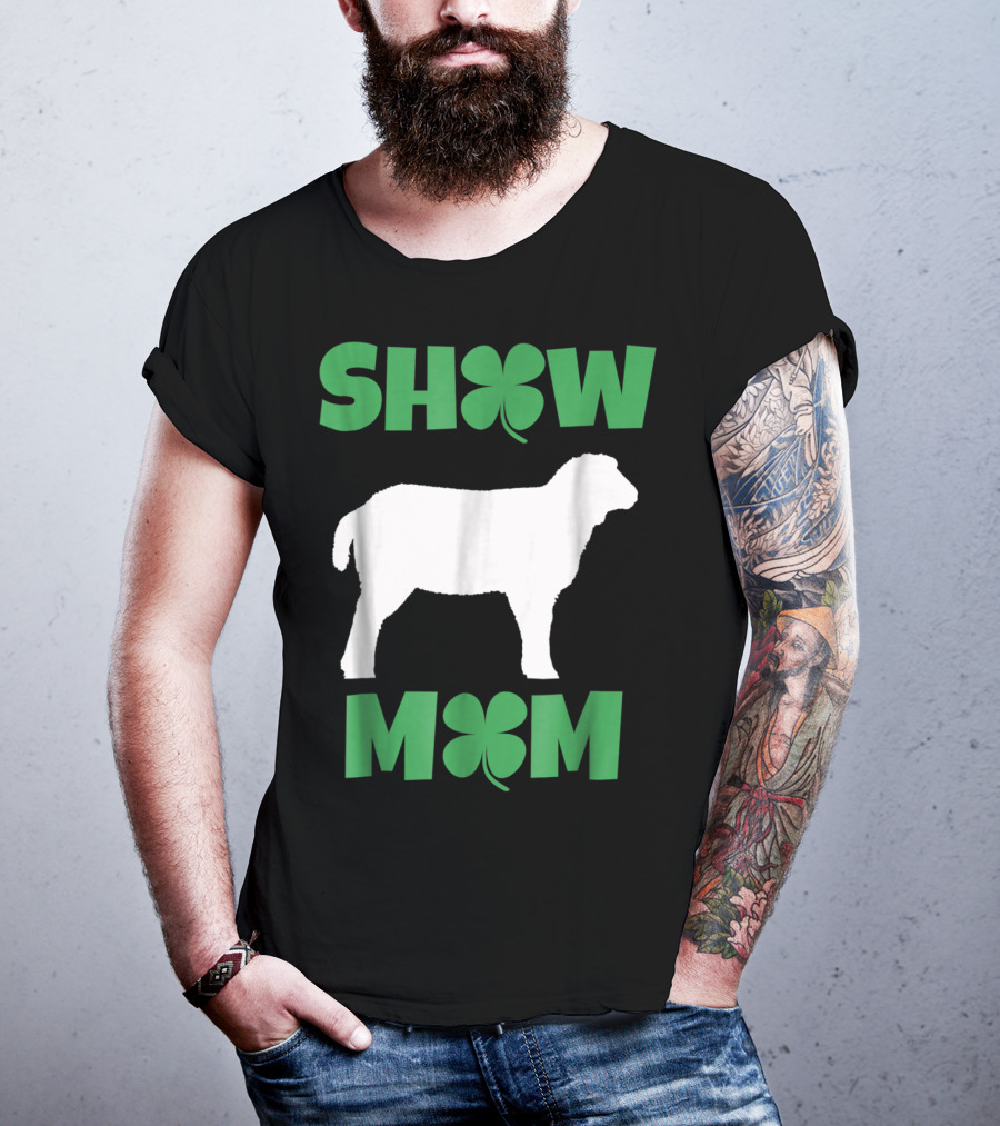 SHOW MOM Shamrock Sheep T-Shirt