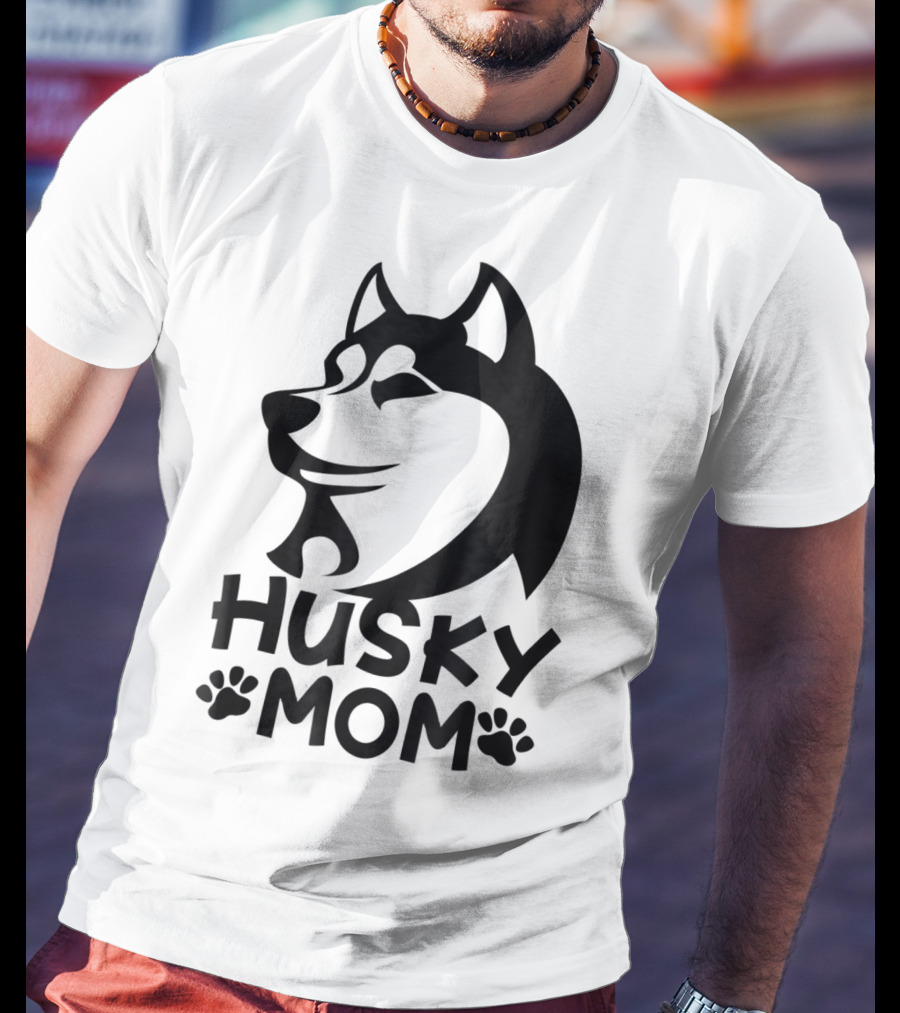 Husky Mom Siberian Husky Lovers I Love My Husky T-Shirt