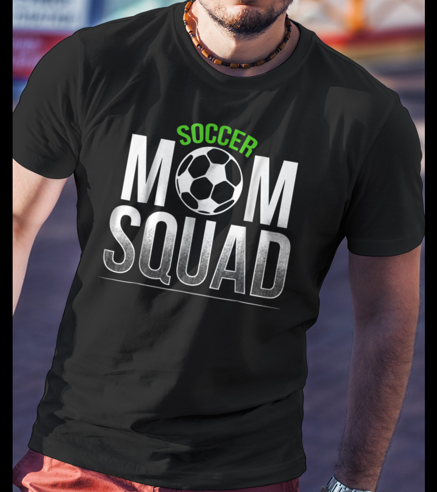 Soccer Mom Squad Kids Son Daughter Soccer Ball T-Shirt