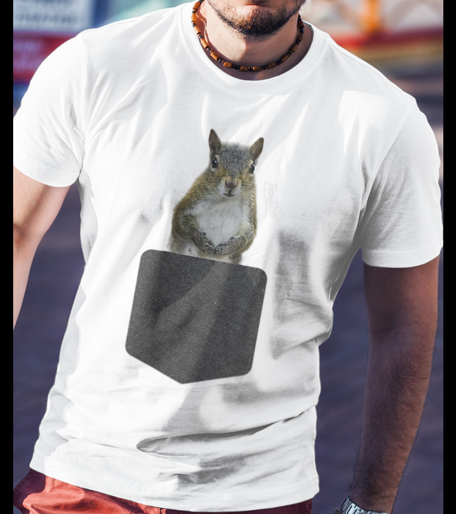 Squirrel Pocket Squirrel Mom Funny Squirrel Lover Teeshirt T-Shirt