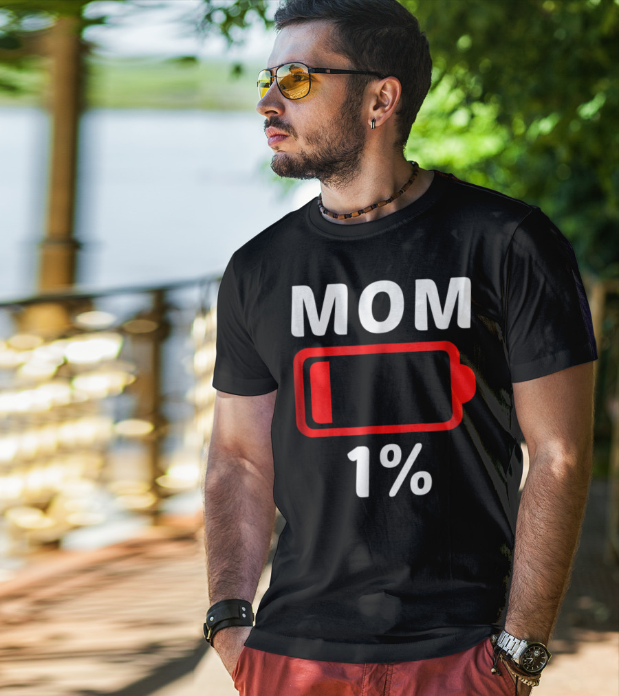 MOM 1% Low Battery T-Shirt