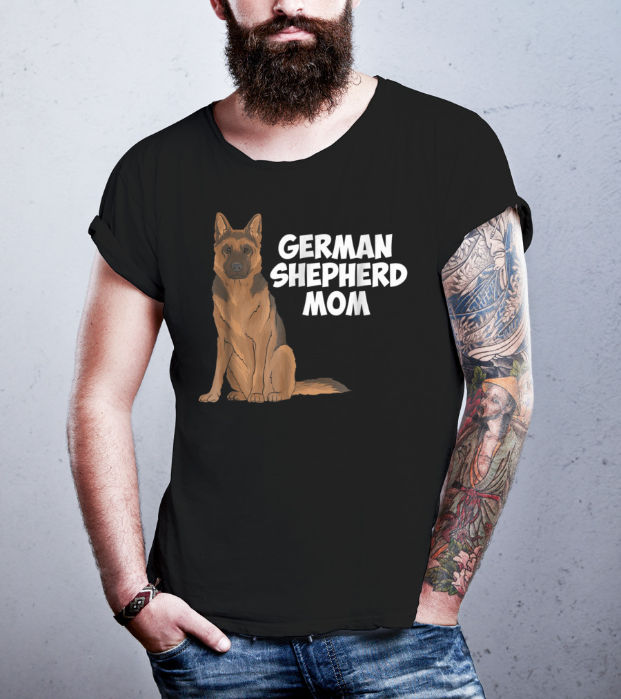 German Shepherd Mom Dog Lovers Birthday22 T-Shirt