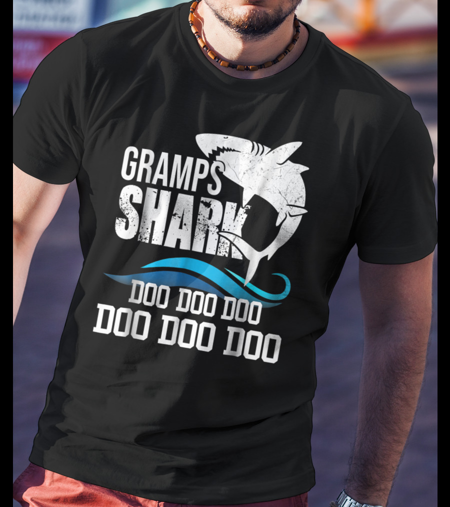 Gramps Shark Doo Doo Doo Mother Mom Grandma Halloween Christmas43 T-Shirt