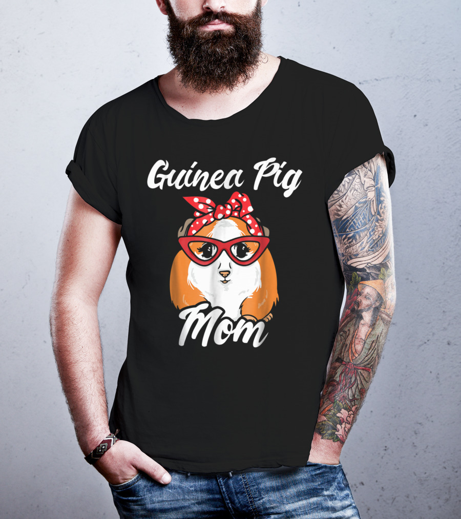Guinea Pig Mom Mother Present Peruvian Pet Lover Gift T-Shirt