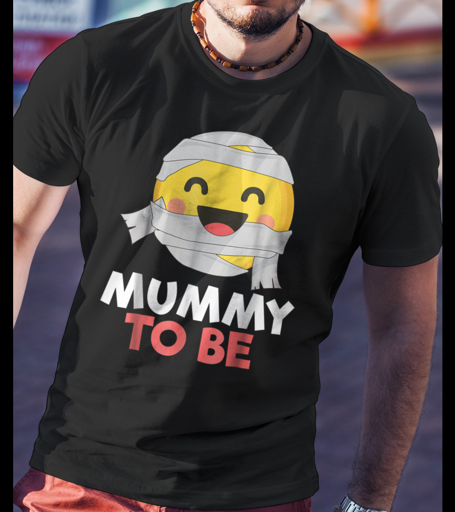 Mummy To Be Emoji Halloween Pregnancy T-Shirt