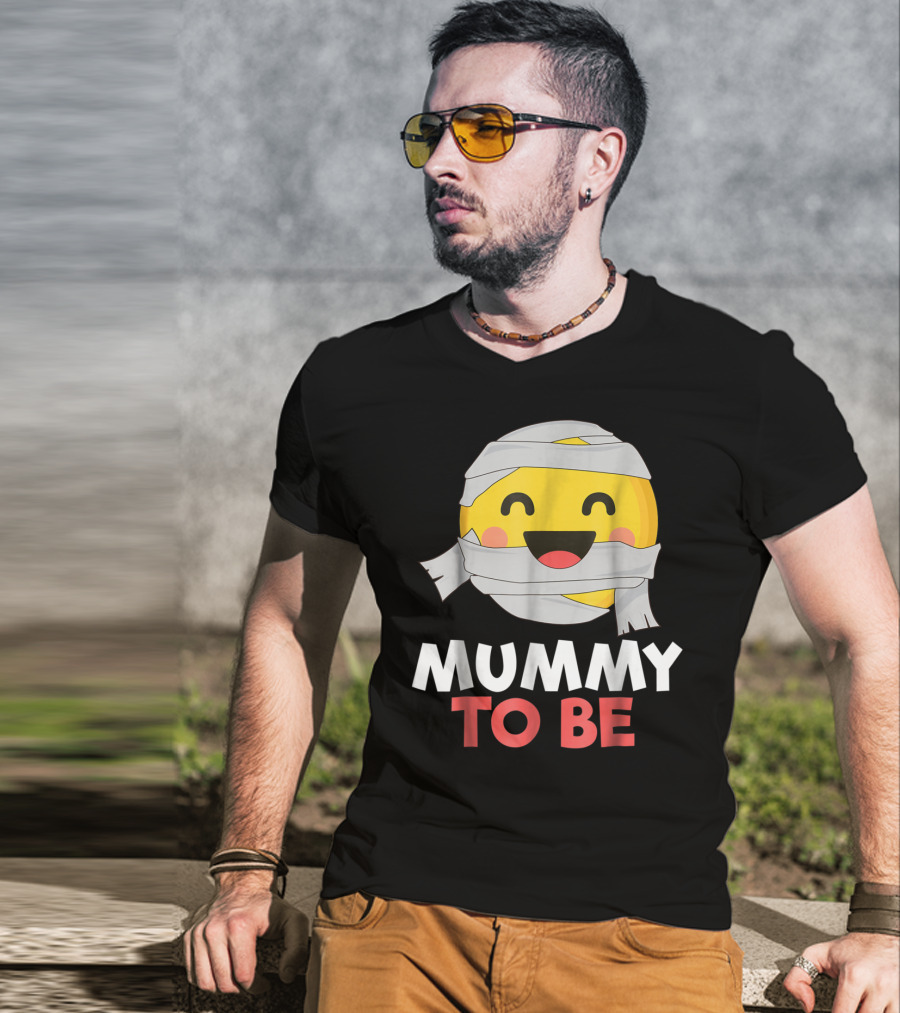 Mummy To Be Emoji Halloween Pregnancy T-Shirt