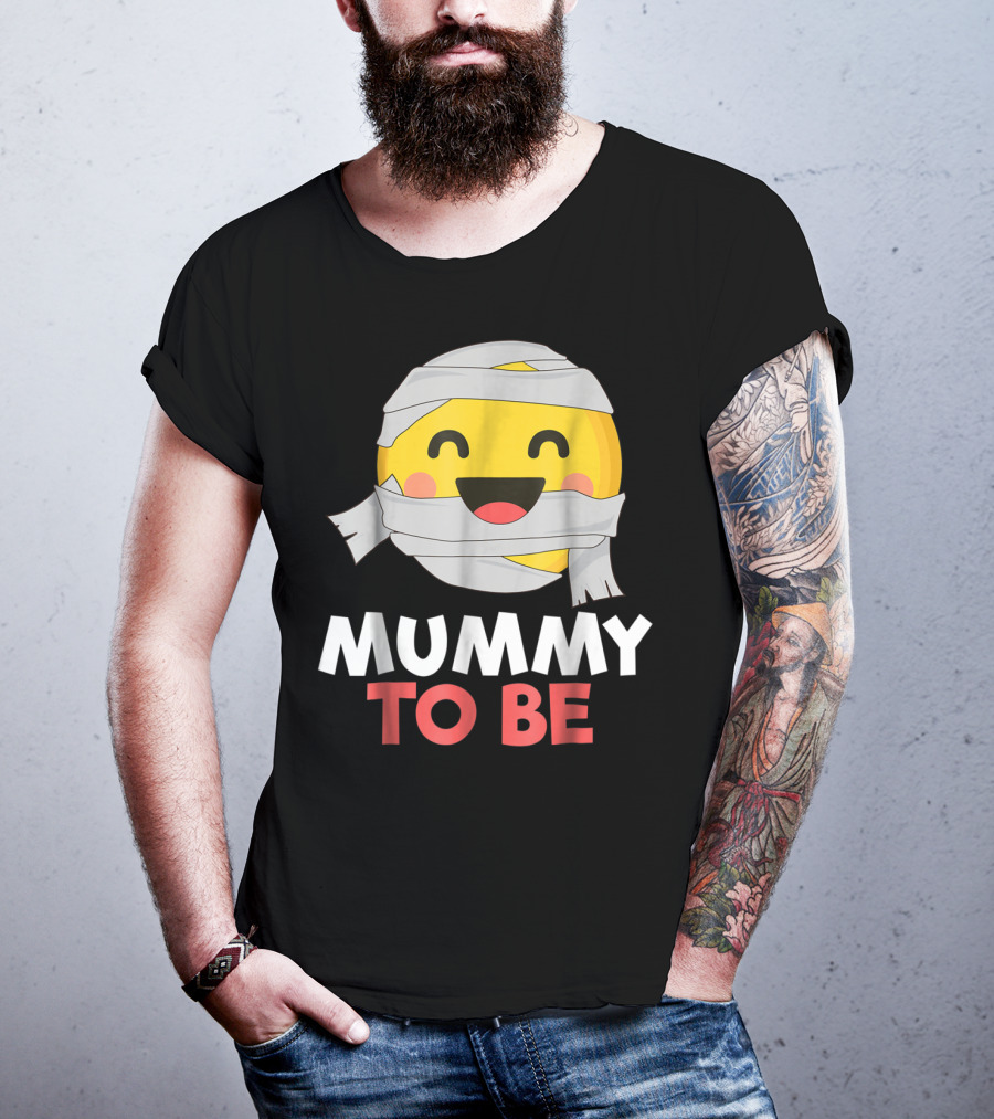 Mummy To Be Emoji Halloween Pregnancy T-Shirt