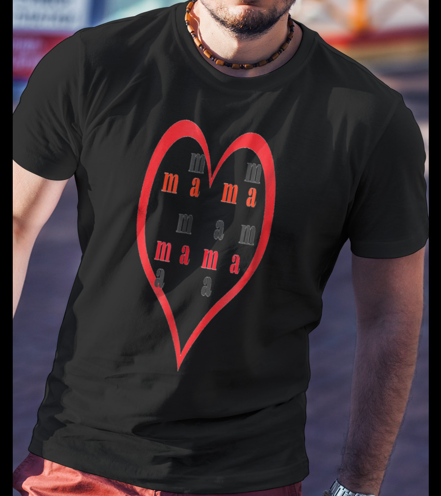 Happy Birthday Mom Mama 90 Heart T-Shirt