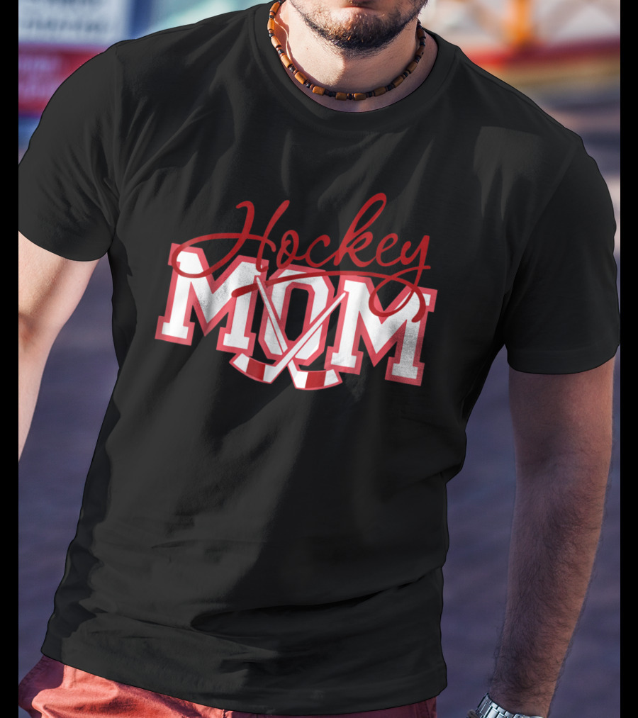 Hockey Mom With Sticks T-Shirt