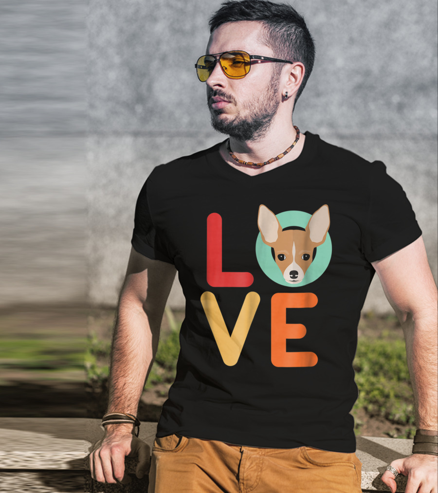 Love Chihuahua Dog Animal Lover Puppies Mom Dad T-Shirt