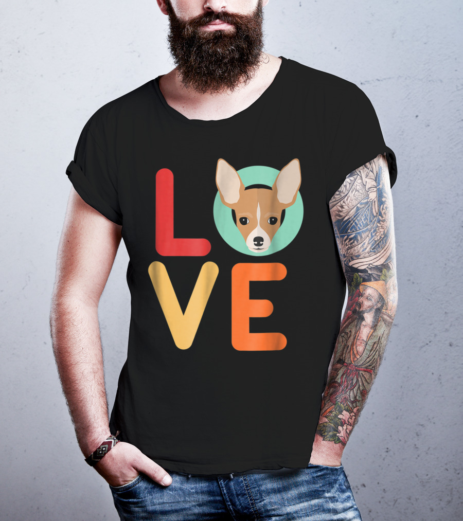 Love Chihuahua Dog Animal Lover Puppies Mom Dad T-Shirt
