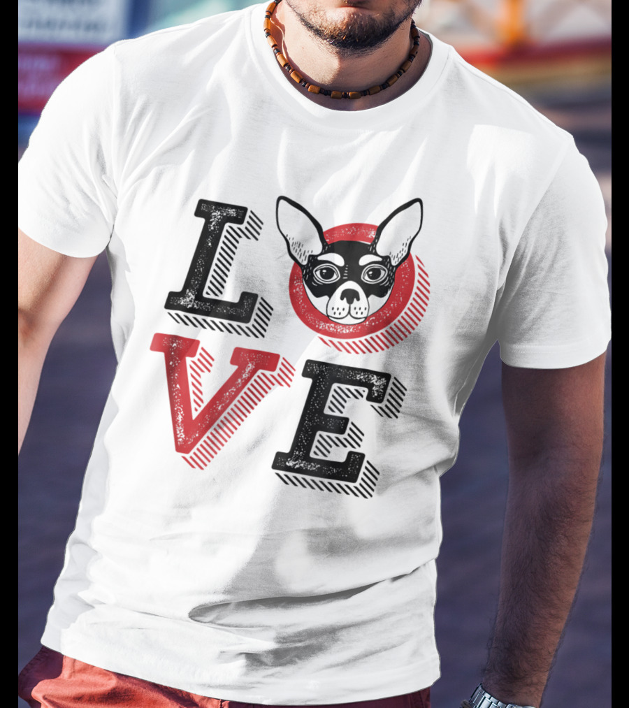 I Love Chihuahua Puppies Mom And Dad 17 Love T-Shirt