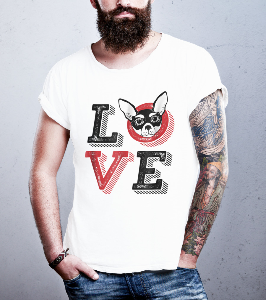 I Love Chihuahua Puppies Mom And Dad 17 Love T-Shirt
