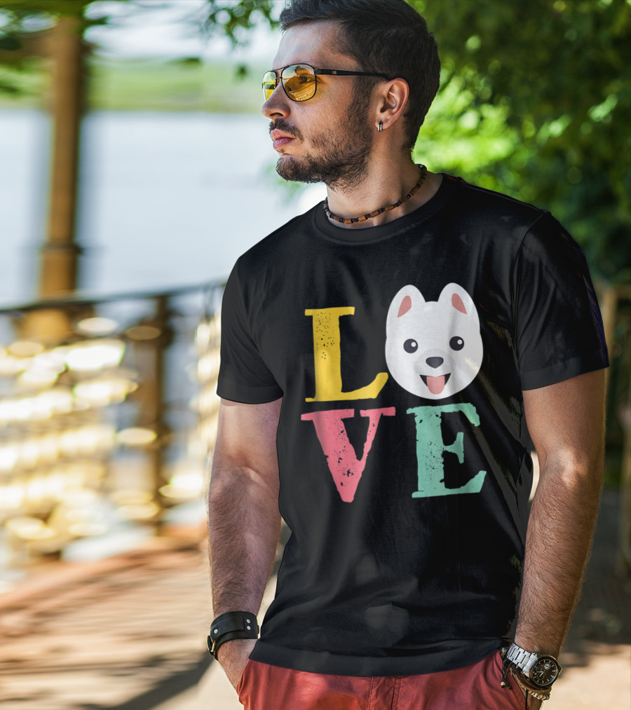 LOVE Pomeranian Dog Pom Owner Puppies Mom And Dad15 T-Shirt