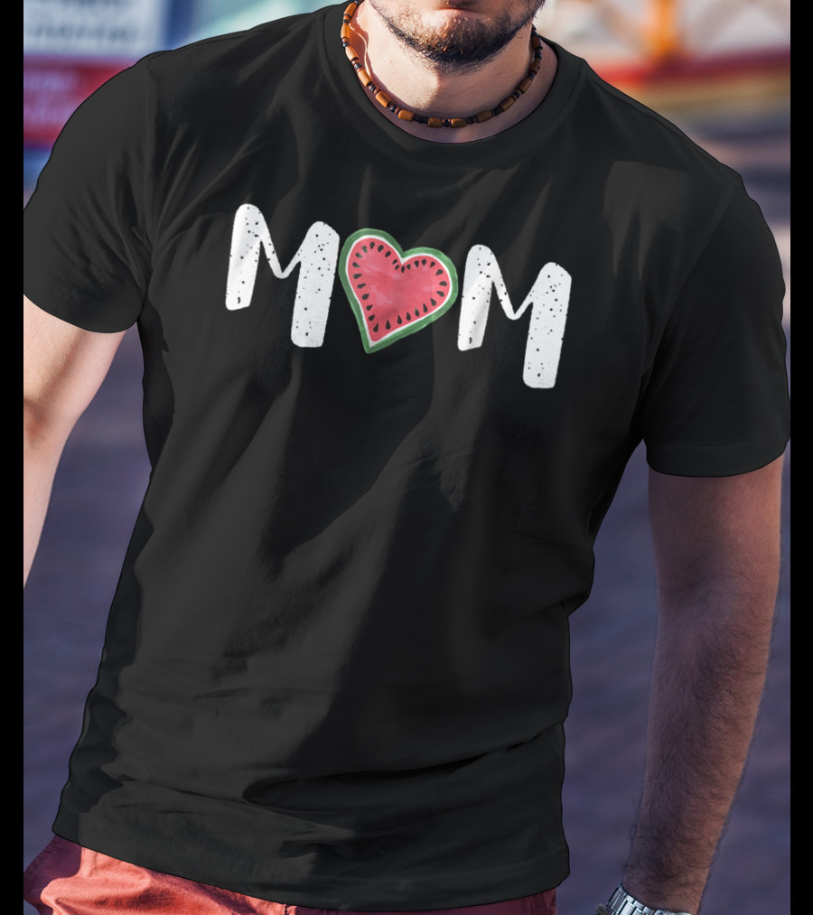 Mom Heart Watermelon T-Shirt