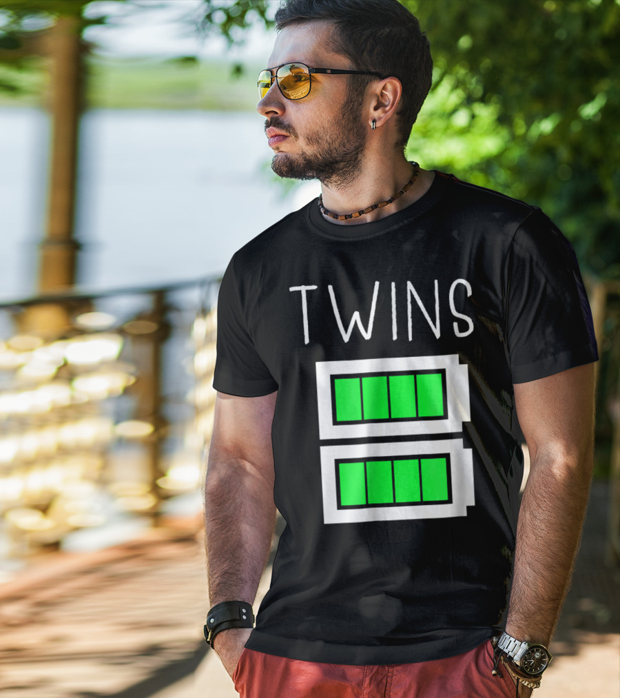 Twins Full Energy Full Batteries T-Shirt