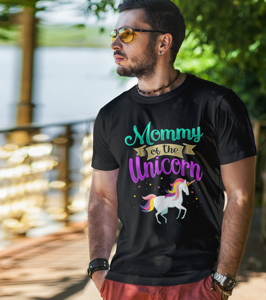 Mommy Of The Unicorn Rainbow Magic T-Shirt