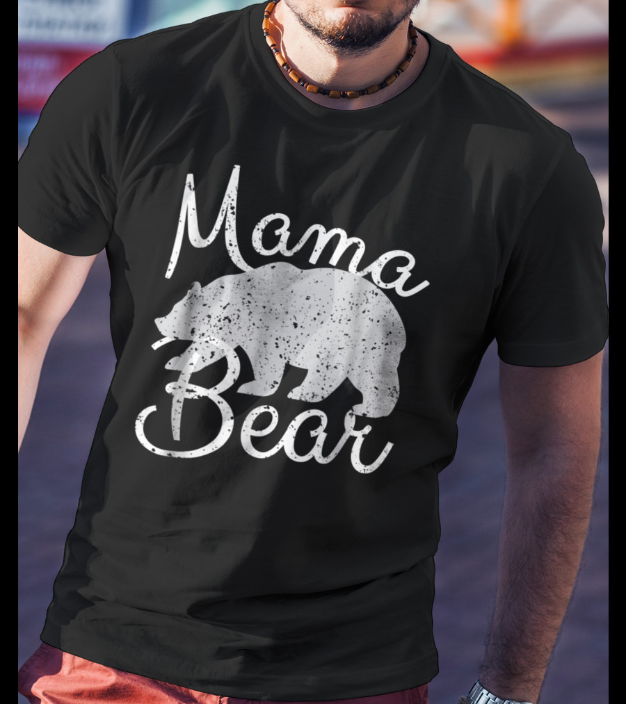 Mama Bear Vintage Retro Bear T-Shirt