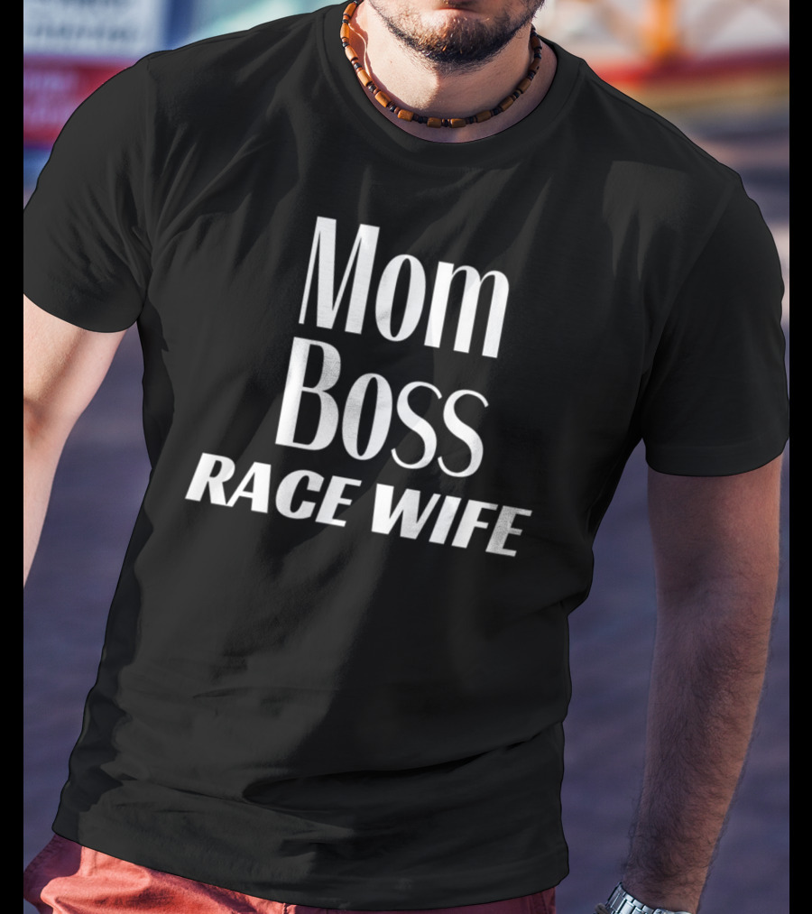 Mom Boss Race Wife Dirt Track Racing Sprint Car23 T-Shirt