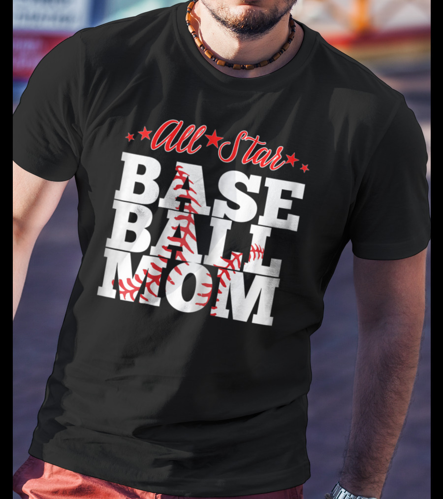 All Star Baseball Mom T-Shirt