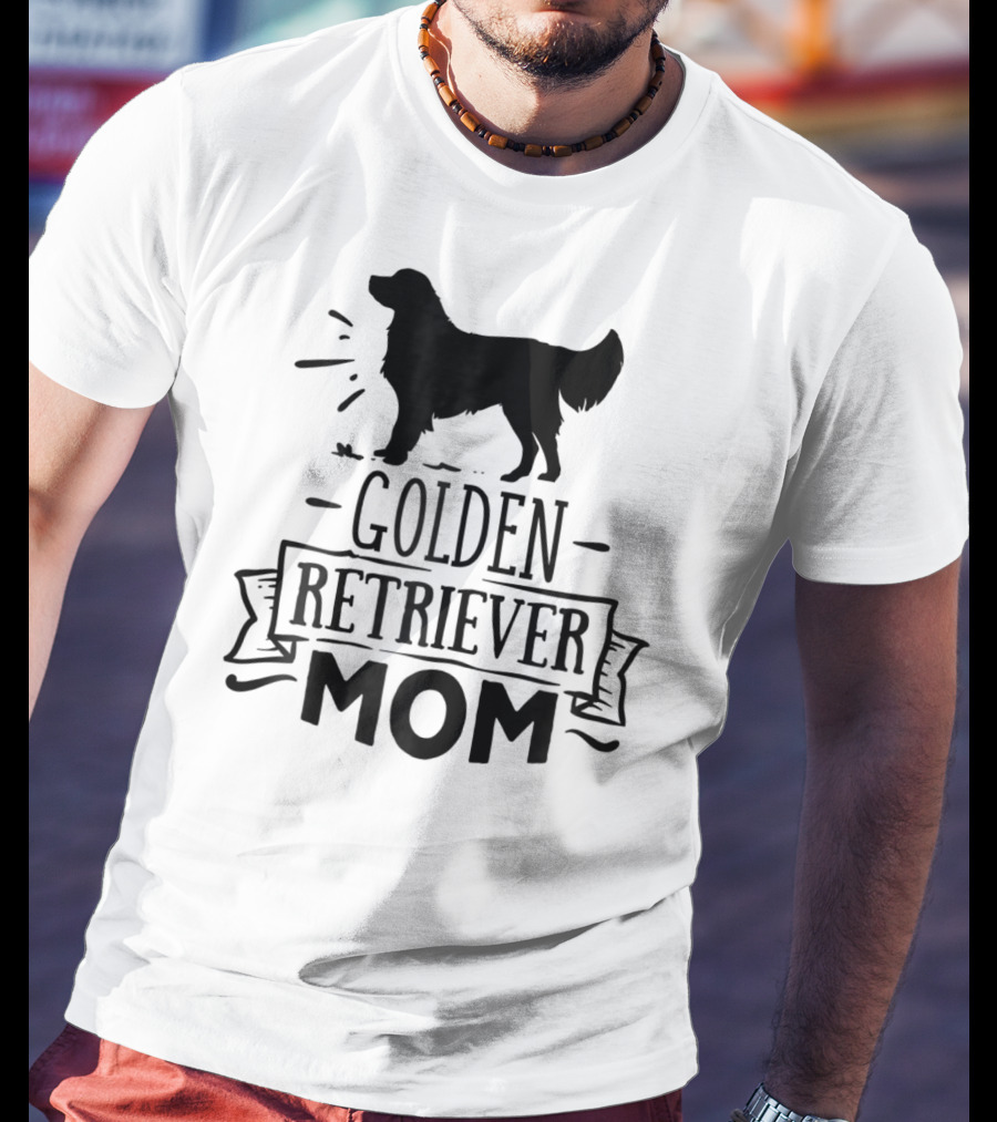 Golden Retriever Mom Puppy Mother Love Dog T-Shirt