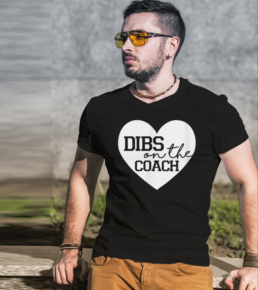 Dibs On The Coach Baseball Funny Cute Mom T-Shirt